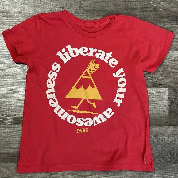 Prefresh Red Liberate Your Awesomeness Tee - Picture 1 of 6